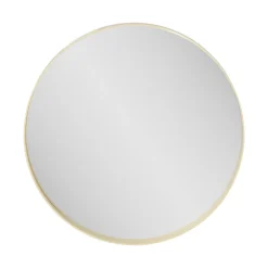 GoodHome Miroir salle de bains rond Ø100 cm, doré, Tisa* Miroir Simple