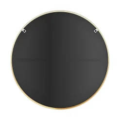 GoodHome Miroir salle de bains rond Ø100 cm, doré, Tisa* Miroir Simple