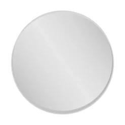 GoodHome Miroir salle de bains rond Ø80 cm, blanc, Tisa