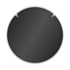 GoodHome Miroir salle de bains rond Ø80 cm, blanc, Tisa