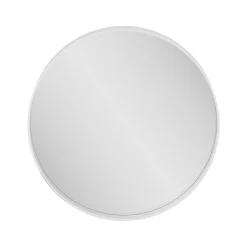 GoodHome Miroir salle de bains rond Ø60 cm, blanc, Tisa