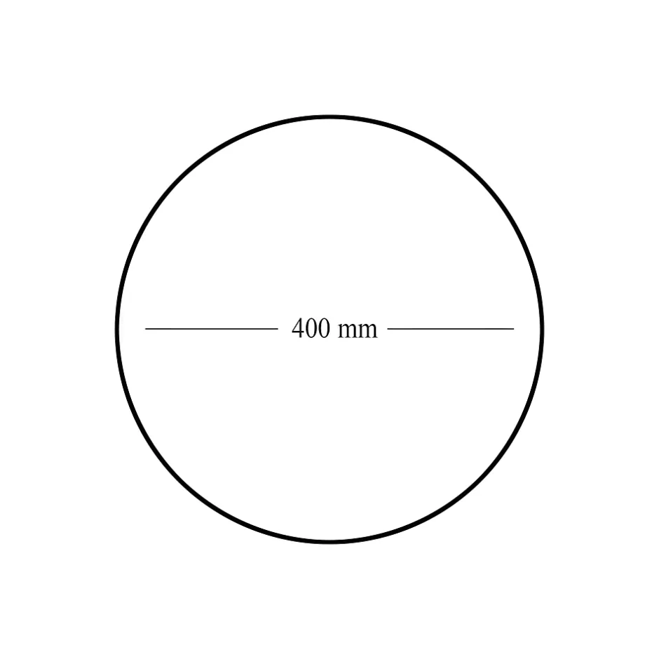 Miroir salle de bains rond diamètre 40 cm Dunnet noir