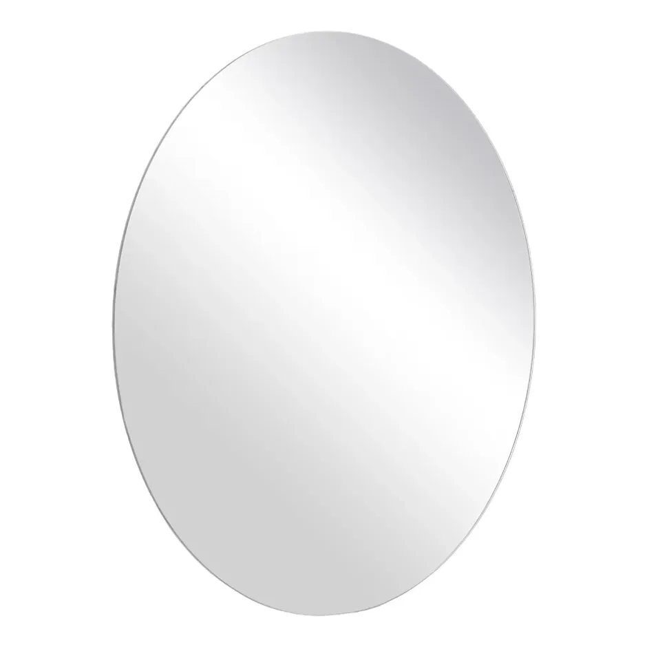 Miroir salle de bains rond diamètre 60 cm Dunnet noir* Miroir Simple