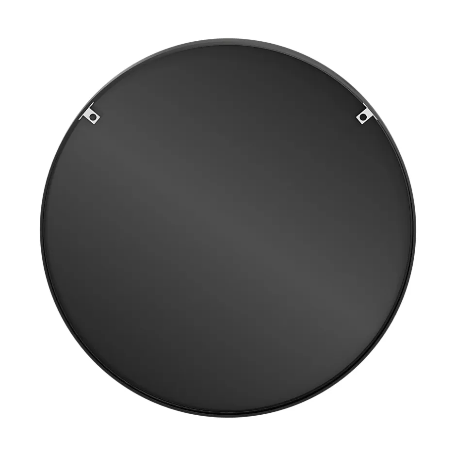 GoodHome Miroir salle de bains rond Ø100 cm, noir, Tisa