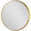 GoodHome Miroir salle de bains rond diamètre 80 cm Tisa doré