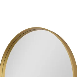 GoodHome Miroir salle de bains rond diamètre 80 cm Tisa doré