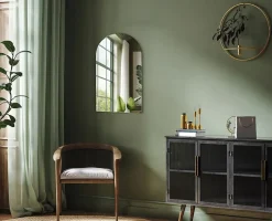 Tulup Miroir Semi-Ovale 60 x 100 cm Idéal pour la salle de bain* Miroir Simple