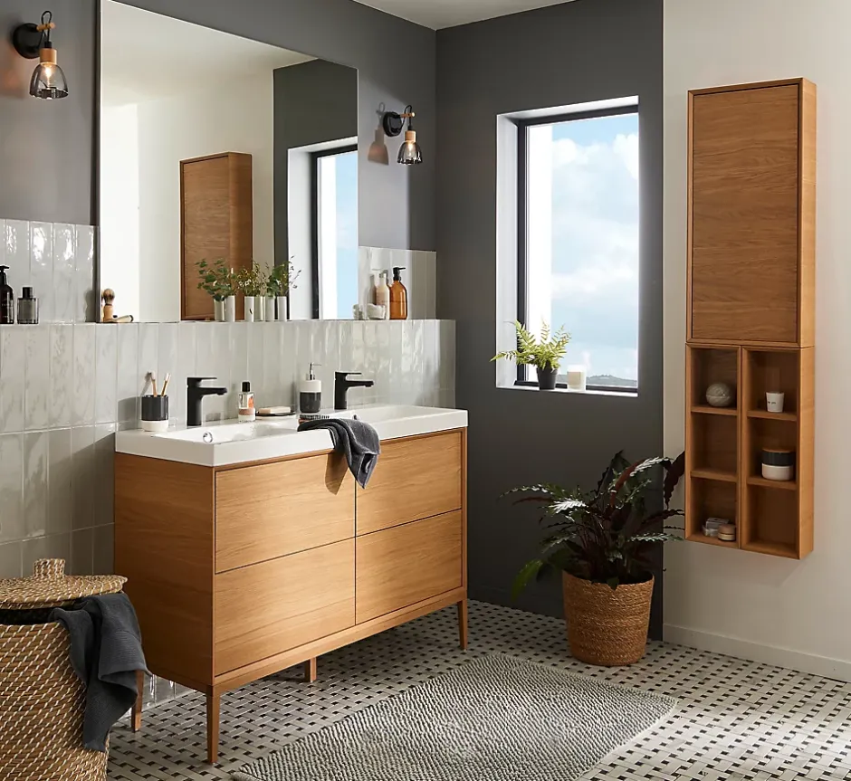 Cooke & Lewis Miroir simple Dunnet 60 x 120 cm