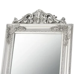 Helloshop26 Miroir sur pied inclinable 160 x argente