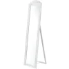 Helloshop26 Miroir sur pied inclinable 160 x blanc* Miroir Simple