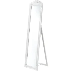 Helloshop26 Miroir sur pied inclinable 160 x blanc* Miroir Simple