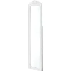 Helloshop26 Miroir sur pied inclinable 160 x blanc* Miroir Simple