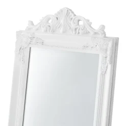 Helloshop26 Miroir sur pied inclinable 160 x blanc* Miroir Simple