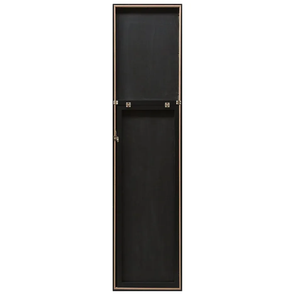 Helloshop26 Miroir sur pied psyche inclinable 150 noir