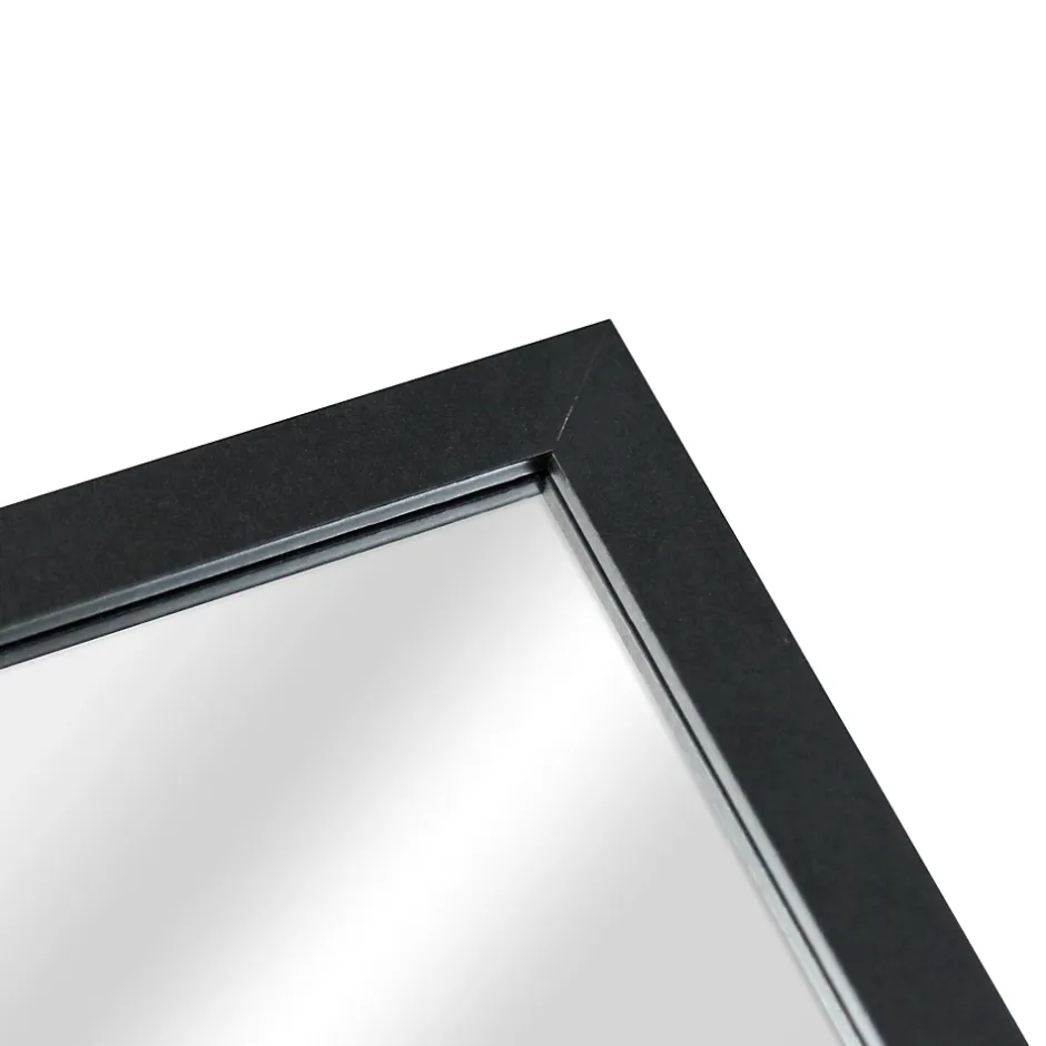 Helloshop26 Miroir sur pied psyche inclinable 150 noir