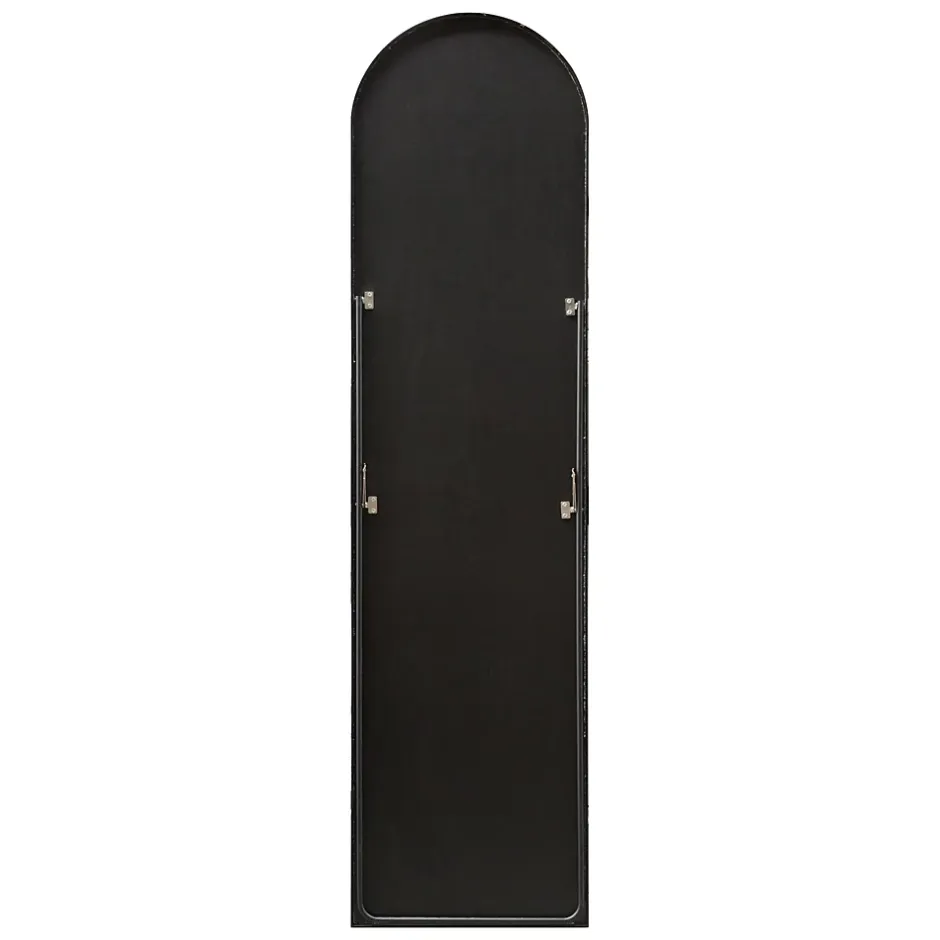Helloshop26 Miroir sur pied psyche inclinable 160 noir* Miroir Simple