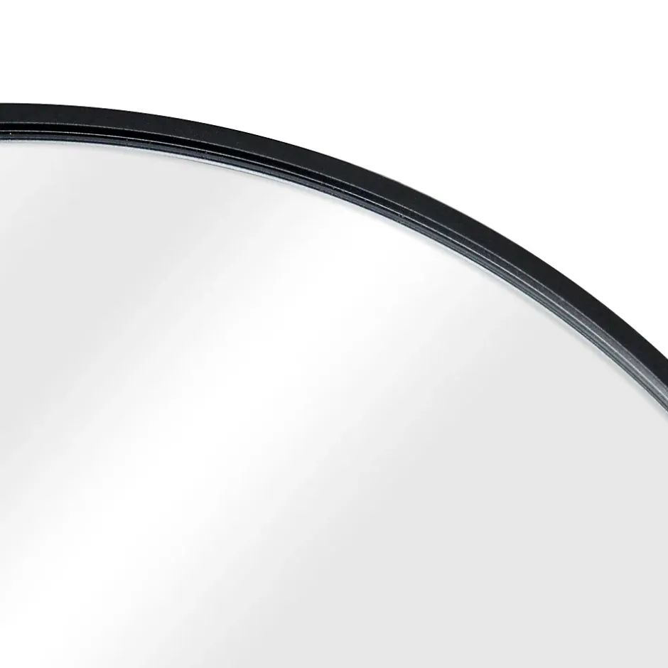 Helloshop26 Miroir sur pied psyche inclinable 160 noir* Miroir Simple