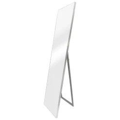 Helloshop26 Miroir sur pied psyche inclinable 150 argente* Miroir Simple
