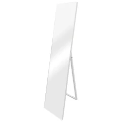 Helloshop26 Miroir sur pied psyche inclinable 150 blanc