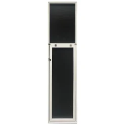 Helloshop26 Miroir sur pied psyche inclinable 150 blanc
