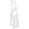 Helloshop26 Miroir sur pied psyche inclinable 150 blanc* Miroir Simple