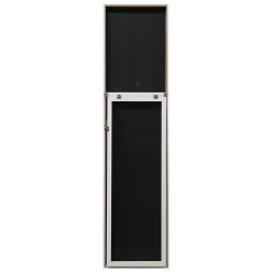 Helloshop26 Miroir sur pied psyche inclinable 150 blanc* Miroir Simple