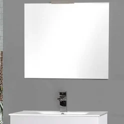 Kibath Miroir suspendu rectangulaire NEU, 80 cm x 70 cm, finition brillante
