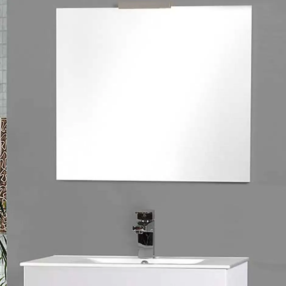 Kibath Miroir suspendu rectangulaire NEU, 80 cm x 70 cm, finition brillante
