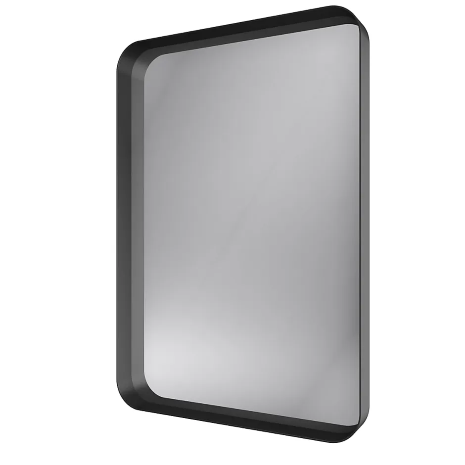 Aurlane Miroir 80x45- Cadre en aluminium laque noir mat - UBY