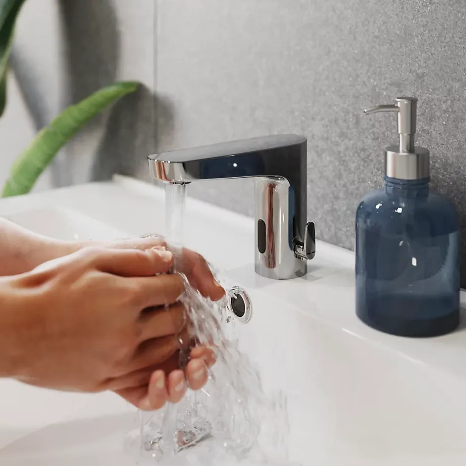 GoodHome Mitigeur à capteur infrarouge chrome Cavally