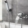 Auralum Max Mitigeur baignoire avec douchette Salle de Bain Robinet de baignoire avec Douchette Chrome* Robinet De Baignoire