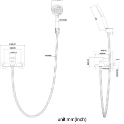 Auralum Max Mitigeur baignoire avec douchette Salle de Bain Robinet de baignoire avec Douchette Chrome* Robinet De Baignoire