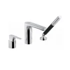 Jacob Delafon Mitigeur baignoire Aleo+ 3 trous + pommeau de douche + flexible