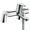 Hansgrohe Mitigeur baignoire mécanique Focus C2 chromé avec colonnettes* Robinet De Baignoire