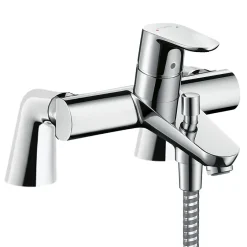Hansgrohe Mitigeur baignoire mécanique Focus C2 chromé avec colonnettes* Robinet De Baignoire
