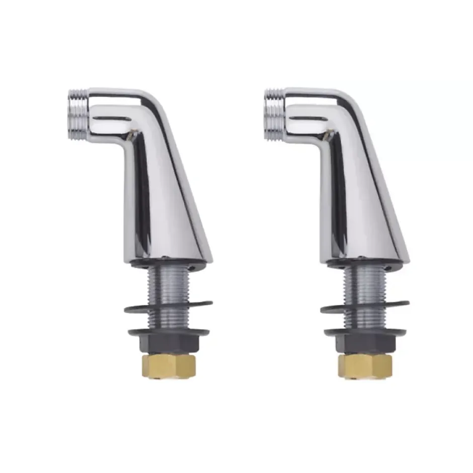 Grohe Mitigeur baignoire monocommande Start Loop chromé + Colonnettes Luxe chromé