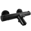 Rav Mitigeur baignoire mural thermostatique en laiton noir mat