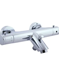 Rav Mitigeur baignoire mural thermostatique en laiton noir mat