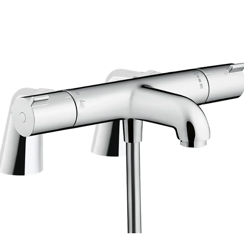 Hansgrohe Mitigeur baignoire thermostatique Ecostat 1001 CL chromé avec colonnettes* Robinet De Baignoire