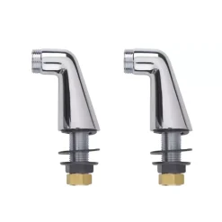 Duravit Mitigeur baignoire thermostatique Wave chromé brillant avec colonnettes* Robinet De Baignoire