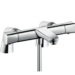 Hansgrohe Mitigeur baignoire thermostatique Ecostat Universal chromé avec colonnettes* Robinet De Baignoire