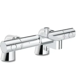 Grohe Mitigeur baignoire thermostatique Precision Get + Colonnettes Luxe chromé* Robinet De Baignoire
