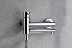 Imex Products Mitigeur baignoiredouche chrome en laiton et zamak avec flexible metal 170 cm* Robinet De Baignoire
