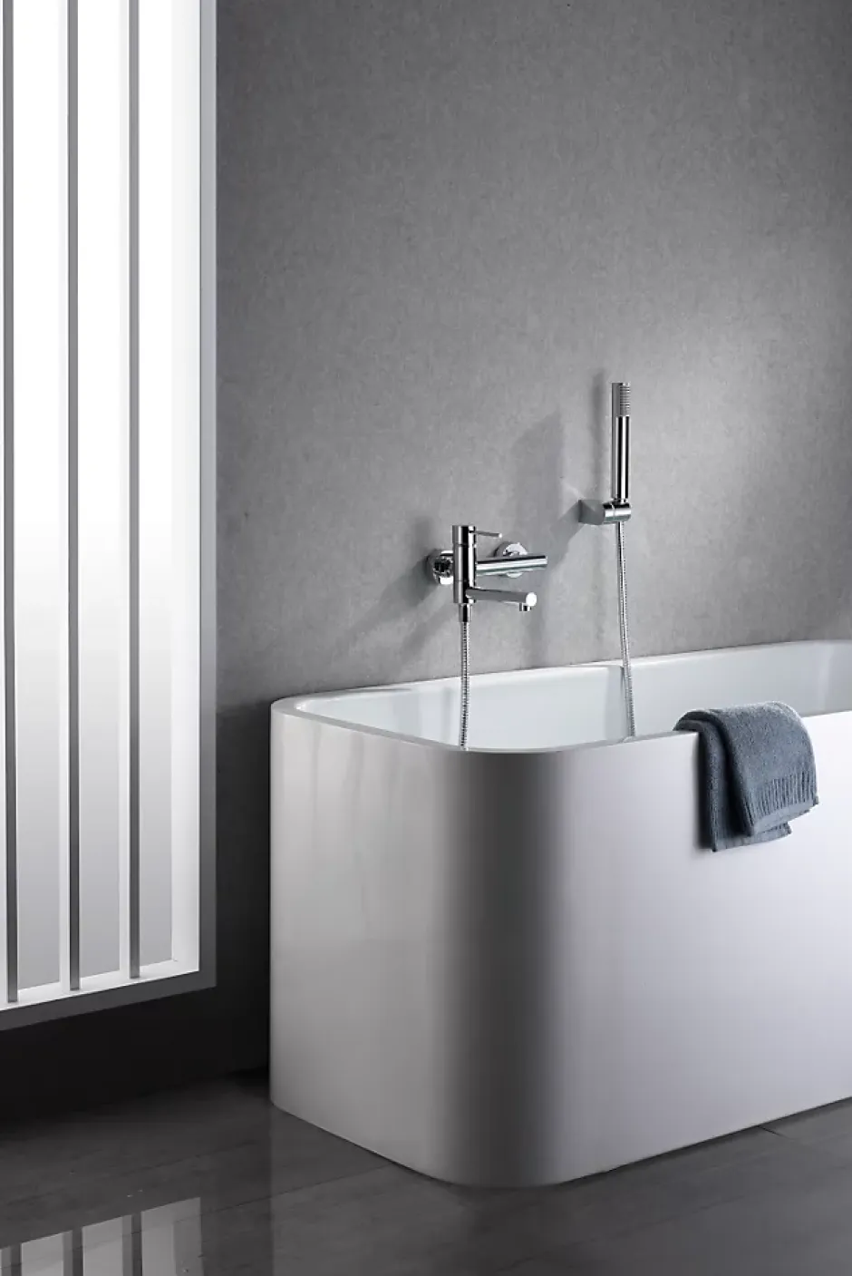 Imex Products Mitigeur baignoiredouche chrome en laiton et zamak avec flexible metal 170 cm* Robinet De Baignoire
