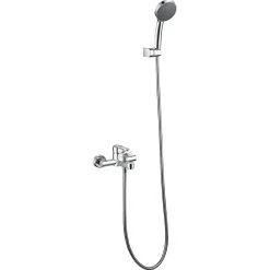 Imex Products Mitigeur baignoiredouche chrome en laiton et zamak avec flexible 180 cm* Robinet De Baignoire
