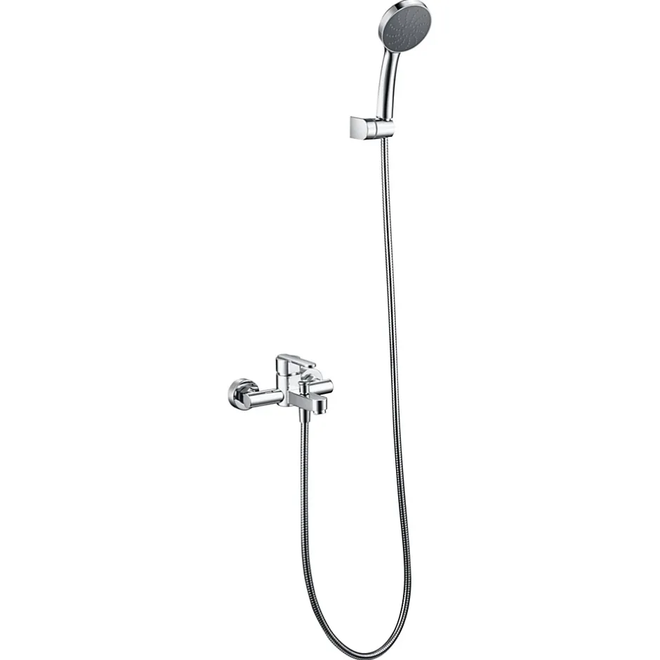 Imex Products Mitigeur baignoiredouche chrome en laiton et zamak avec flexible 180 cm* Robinet De Baignoire