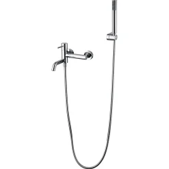 Imex Products Mitigeur baignoiredouche chrome en laiton et zamac avec flexible PVC 180 cm* Robinet De Baignoire