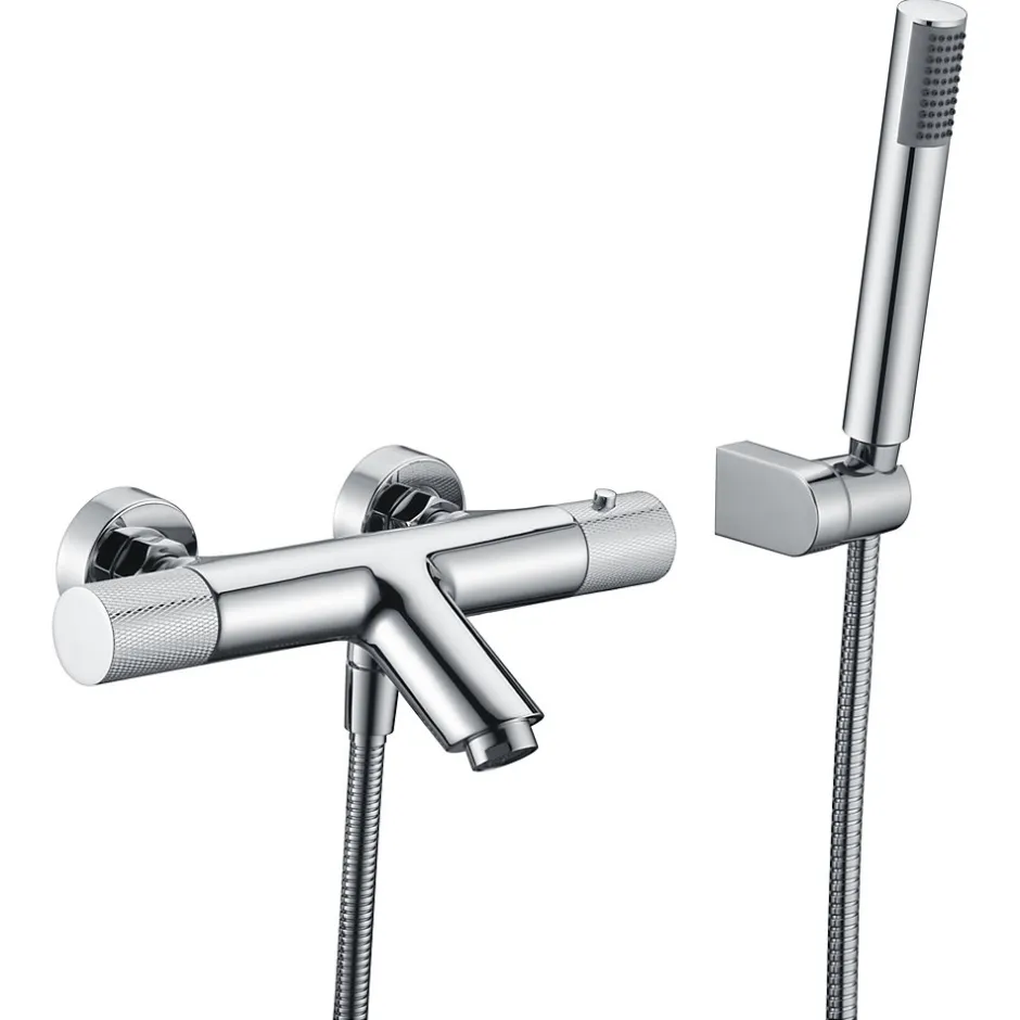 Imex Products Mitigeur baignoiredouche thermostatique chrome en laiton et zamac avec douchette