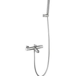 Imex Products Mitigeur baignoiredouche thermostatique nickel brosse en laiton et zamak