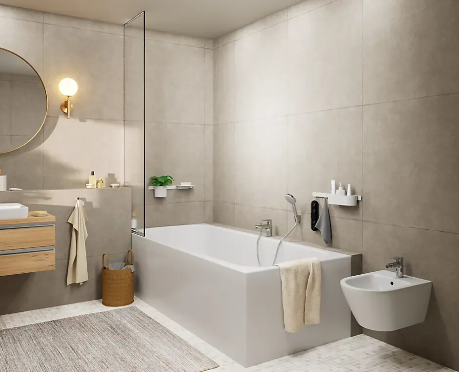 Hansgrohe Mitigeur bain douche monotrou chrome Vernis Blend